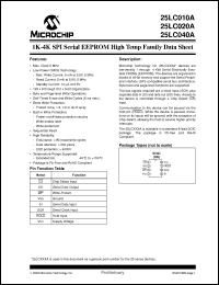 Click here to download 25LC010A Datasheet