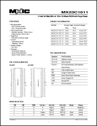 Click here to download MX23C1611PC-10 Datasheet