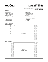 Click here to download MX23L12810RC-10 Datasheet