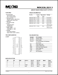 Click here to download MX23L3211TC-12 Datasheet