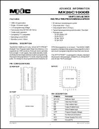 Click here to download MX26C1000BQC-12 Datasheet