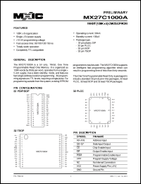 Click here to download MX27C1000AMI-10 Datasheet