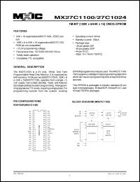 Click here to download MX27C1024PC-70 Datasheet