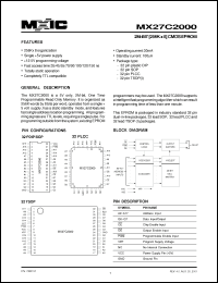 Click here to download MX27C2000QC-10 Datasheet