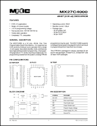 Click here to download MX27C4000QI-15 Datasheet
