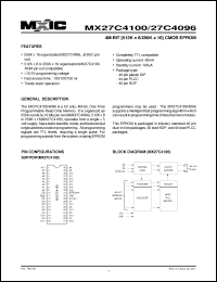Click here to download MX27C4096PC-15 Datasheet