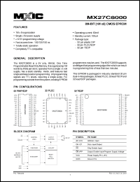 Click here to download MX27C8000QC-10 Datasheet