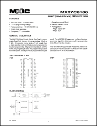 Click here to download MX27C8100 Datasheet