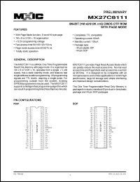 Click here to download MX27C8111MC-12 Datasheet