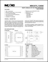 Click here to download MX27L1000QC-90 Datasheet