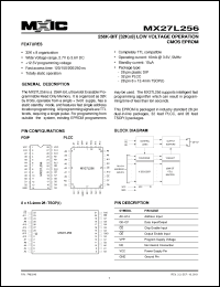 Click here to download MX27L256QC-15 Datasheet