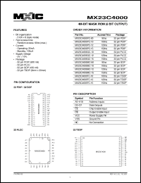 Click here to download MX23C4000 Datasheet