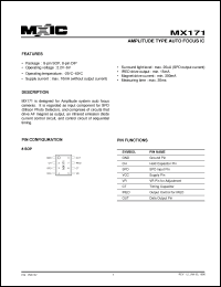 Click here to download MX171 Datasheet