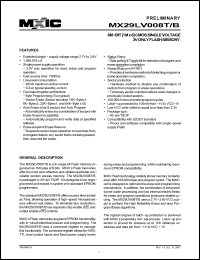 Click here to download MX29LV008T Datasheet