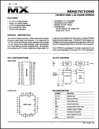 Click here to download MX27C1000-70PC Datasheet