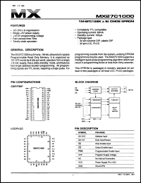 Click here to download MX27C1000-15QC Datasheet