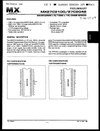 Click here to download MX27C2100PC12 Datasheet
