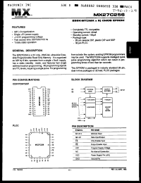 Click here to download MX27C256PC12 Datasheet