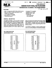 Click here to download MX27C4100PC12 Datasheet