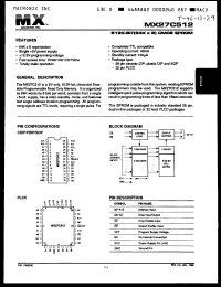Click here to download MX27C512PC12 Datasheet