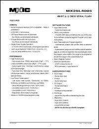 Click here to download MX25L4005 Datasheet