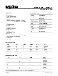 Click here to download MX23L12824 Datasheet