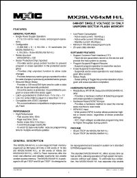 Click here to download MX29GL128MTXC-70G Datasheet