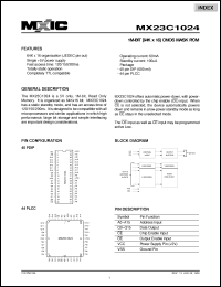 Click here to download MX23C1024PC-15 Datasheet