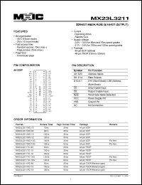 Click here to download MX23L3211MC-10G Datasheet