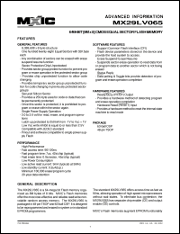 Click here to download MX29LV065 Datasheet