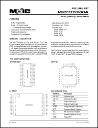 Click here to download 27C2000A-10 Datasheet