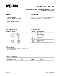 Click here to download MX23L12854 Datasheet