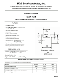 Click here to download MAX-422 Datasheet
