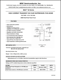 Click here to download MAX40-150.0CA Datasheet