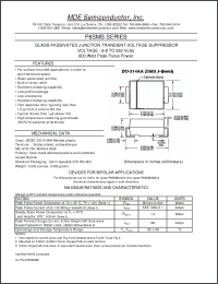 Click here to download P6SMB300CA Datasheet