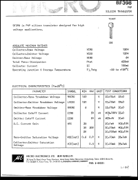 Click here to download BF398 Datasheet