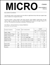 Click here to download CS1018 Datasheet