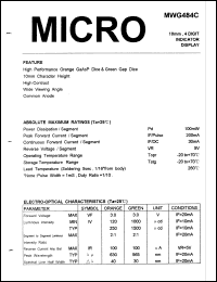 Click here to download MWG484C Datasheet