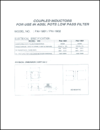 Click here to download PAI-1802 Datasheet