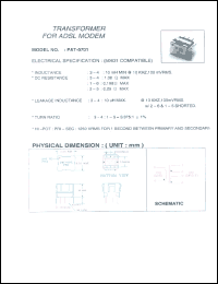 Click here to download PAT-0701 Datasheet