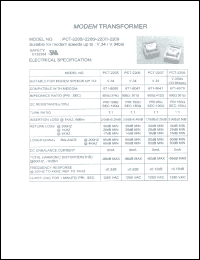 Click here to download PCT-2209 Datasheet