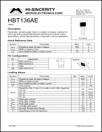 Click here to download HBT134AE Datasheet