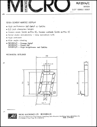 Click here to download MU1231A-C Datasheet