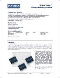 Click here to download MLX90308CCCLW Datasheet