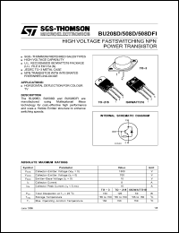 Click here to download BU508D Datasheet