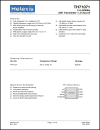 Click here to download TH71071 Datasheet