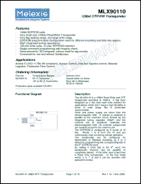 Click here to download MLX90110 Datasheet