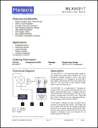 Click here to download MLX90217 Datasheet