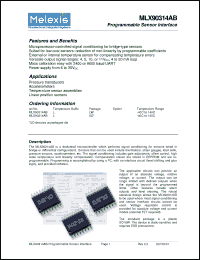 Click here to download MLX90314ABL Datasheet