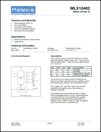 Click here to download MLX10402CDF Datasheet
